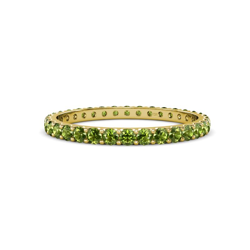 Audrey 2.00 mm Peridot U Prong Eternity Band 