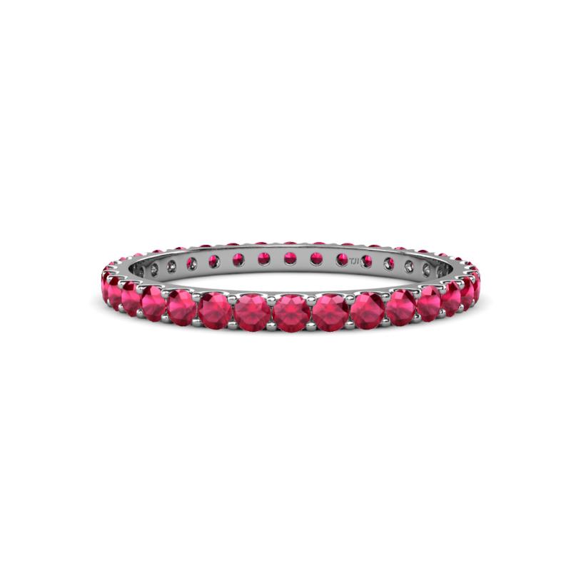 Audrey 2.00 mm Ruby U Prong Eternity Band 