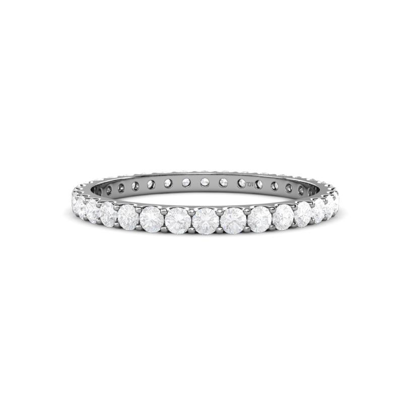 Audrey 2.00 mm White Sapphire U Prong Eternity Band 