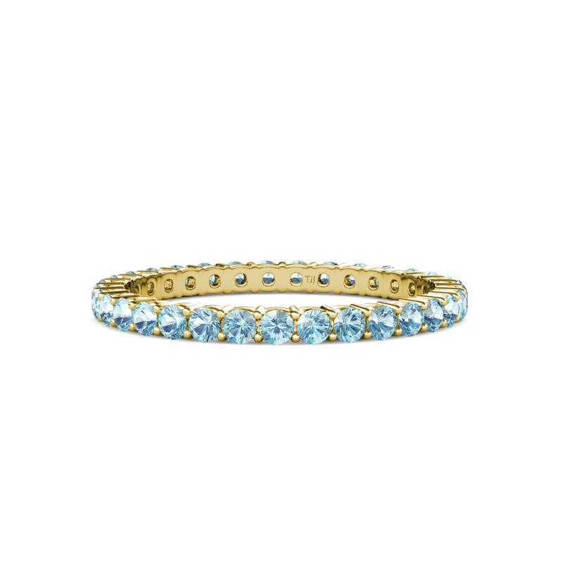 Zannah 2.00 mm Aquamarine Eternity Band 