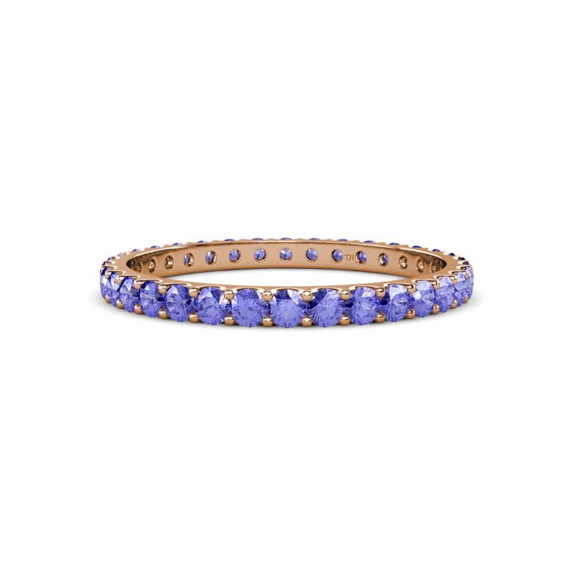 Audrey 2.40 mm Tanzanite U Prong Eternity Band 