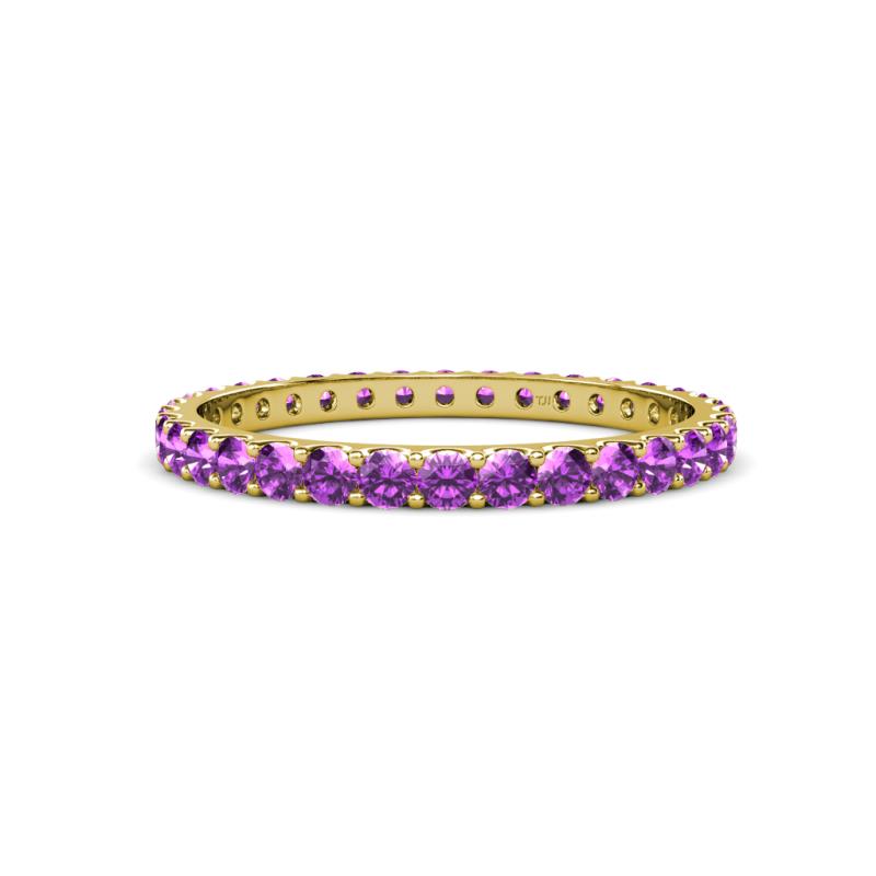 Audrey 2.40 mm Amethyst U Prong Eternity Band 