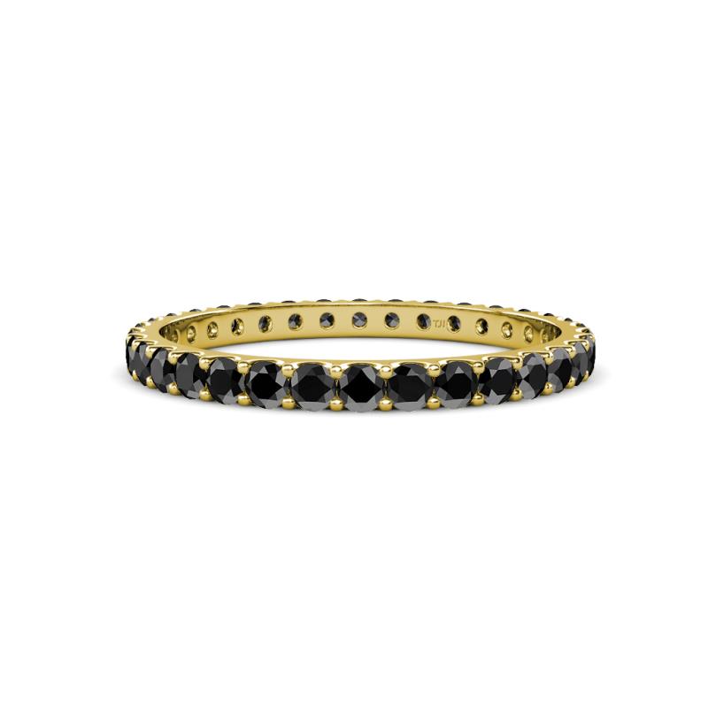 Audrey 2.40 mm Black Diamond U Prong Eternity Band 