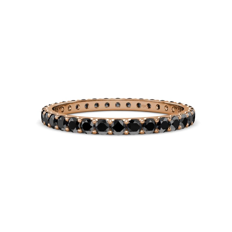 Audrey 2.40 mm Black Diamond U Prong Eternity Band 