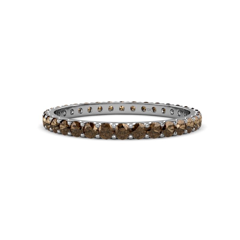 Audrey 2.40 mm Smoky Quartz U Prong Eternity Band 