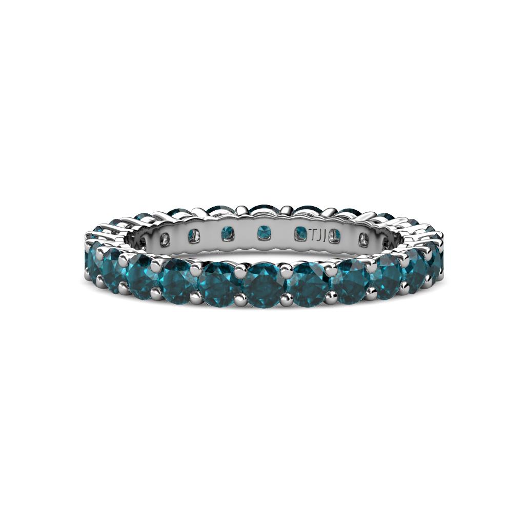 Evelyn 3.00 mm London Blue Topaz Eternity Band 