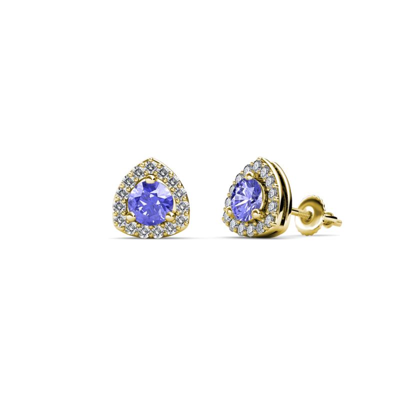 Alkina Tanzanite and Diamond Stud Earrings 