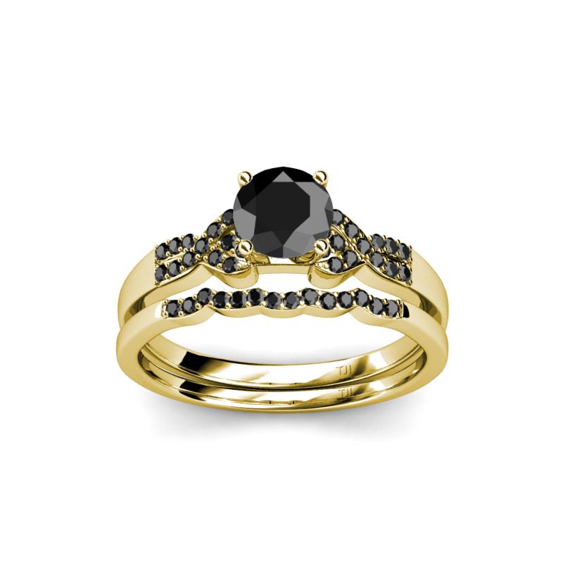 Swirl Bridal Set Ring 