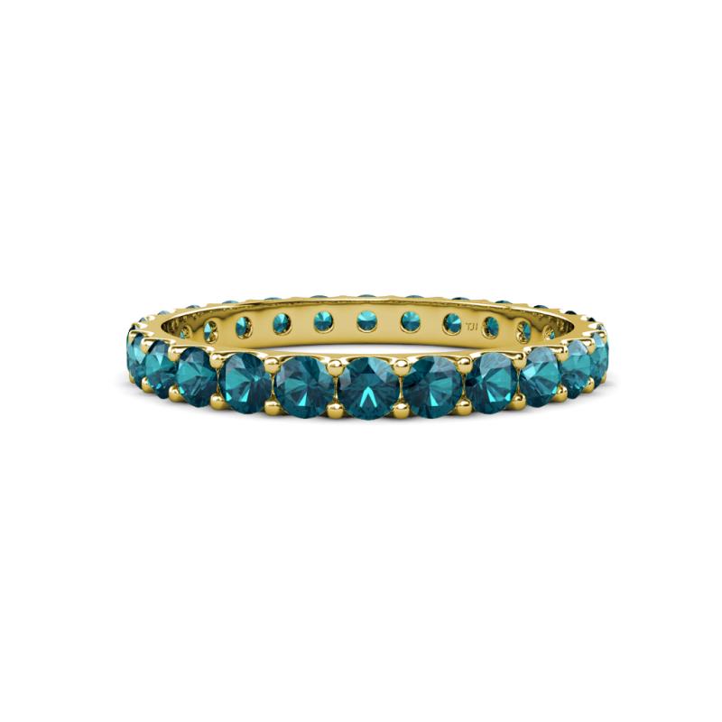 Audrey 3.00 mm London Blue Topaz U Prong Eternity Band 