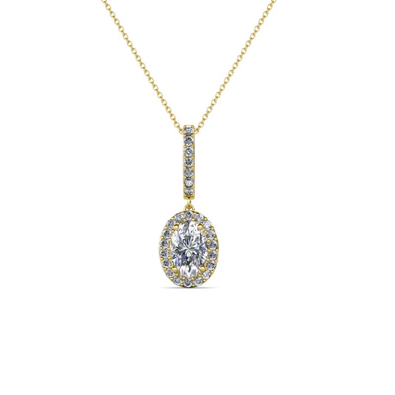 Glenn Petite Diamond Womens Halo Pendant 