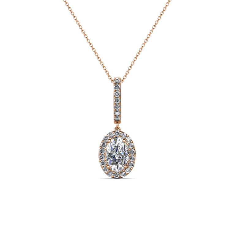 Glenn Petite Diamond Womens Halo Pendant 