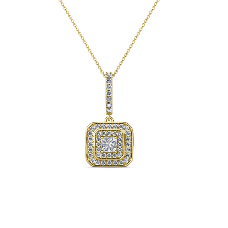 Debbie Diamond Double Halo Pendant 