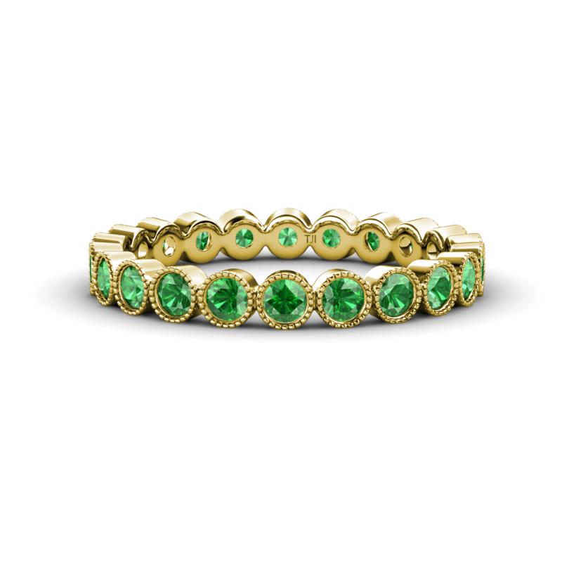 Arria 2.70 mm Green Garnet Eternity Band 