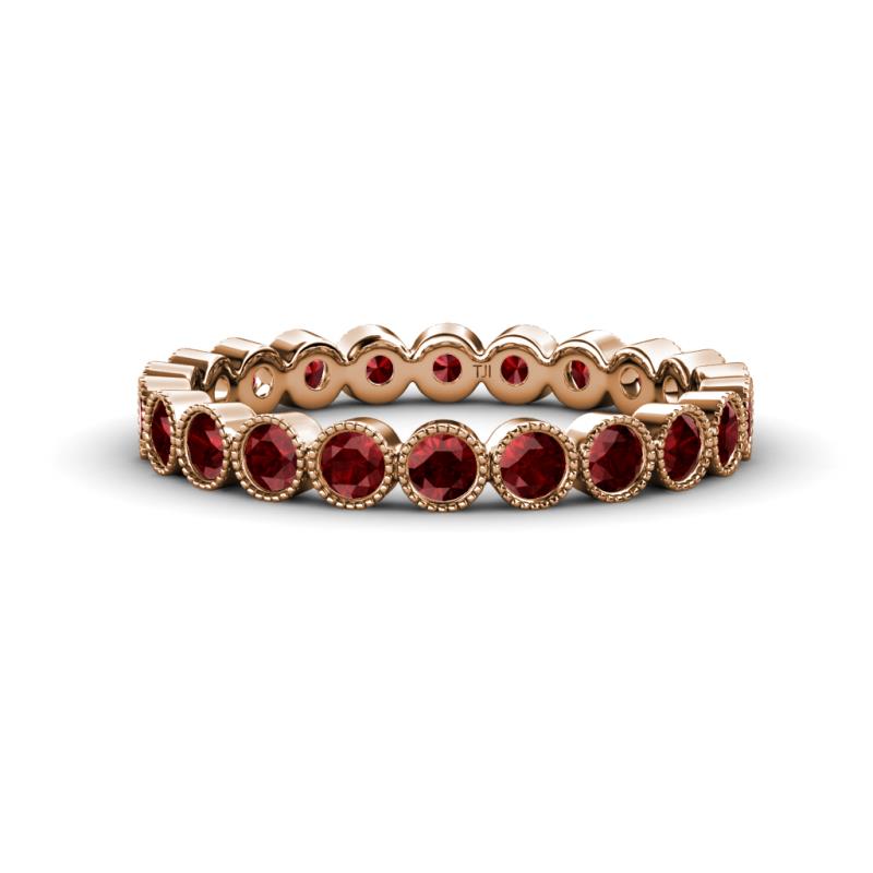 Arria 2.70 mm Red Garnet Eternity Band 