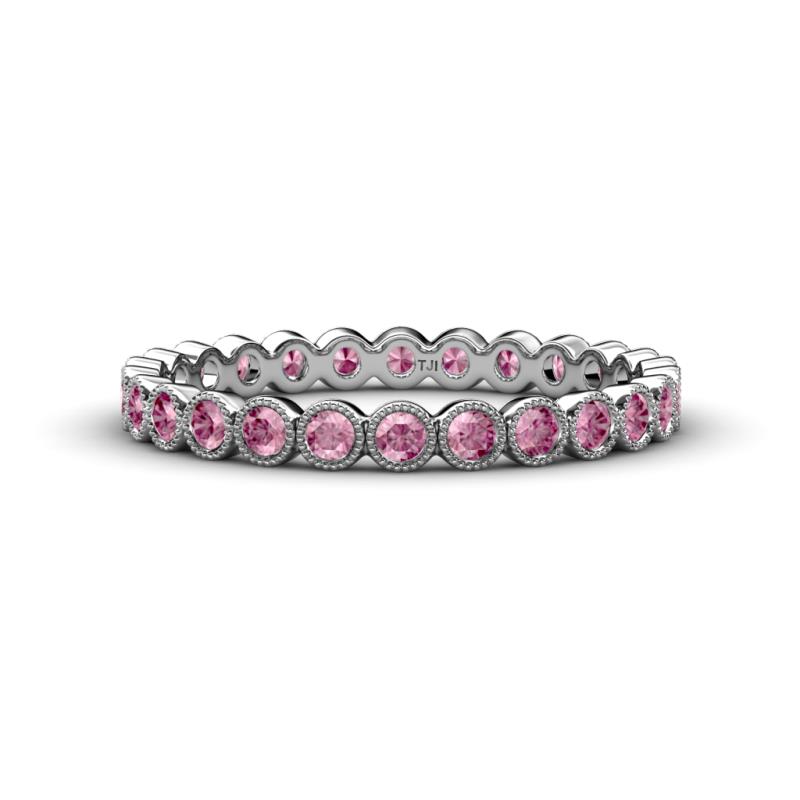 Arria 2.40 mm Pink Tourmaline Eternity Band 