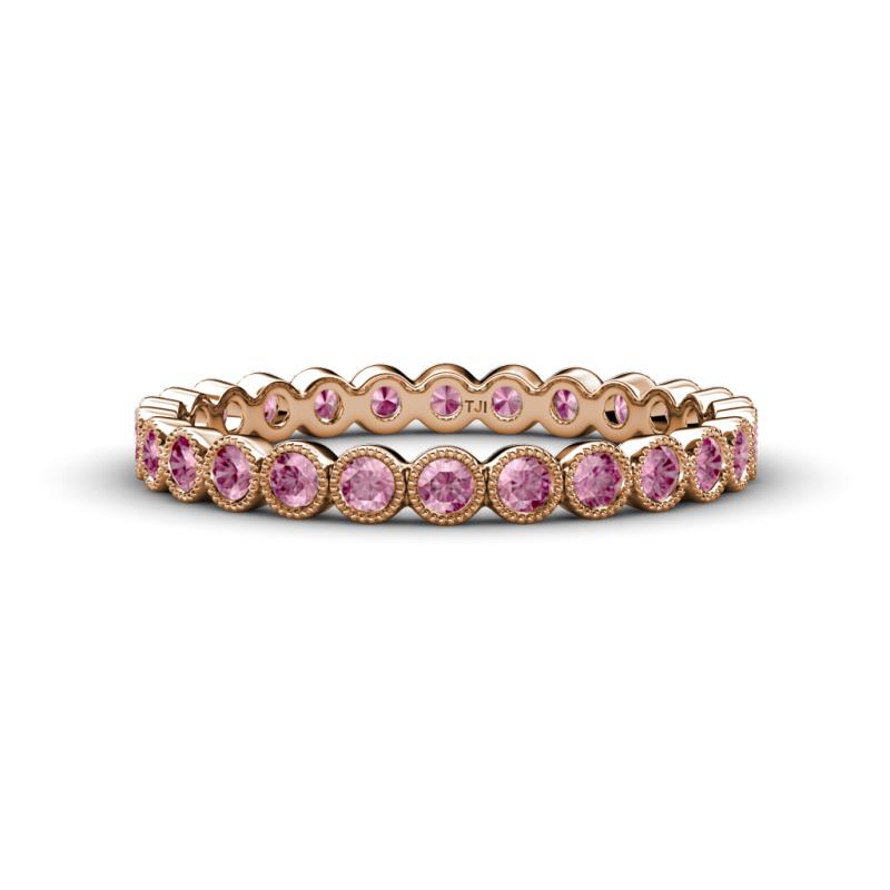 Arria 2.40 mm Pink Tourmaline Eternity Band 