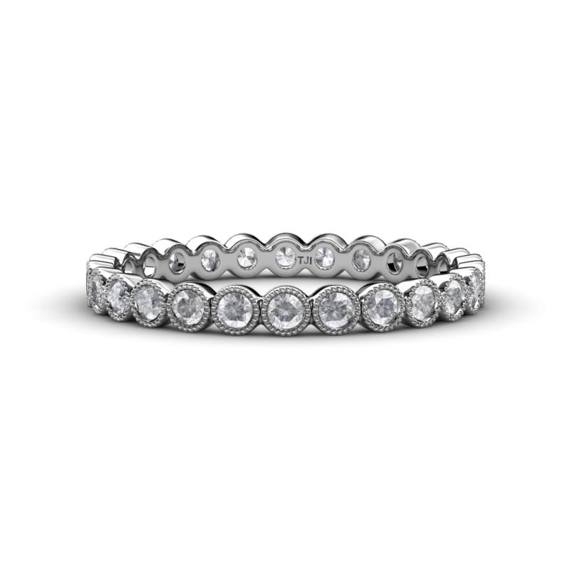Arria 2.40 mm White Sapphire Eternity Band 