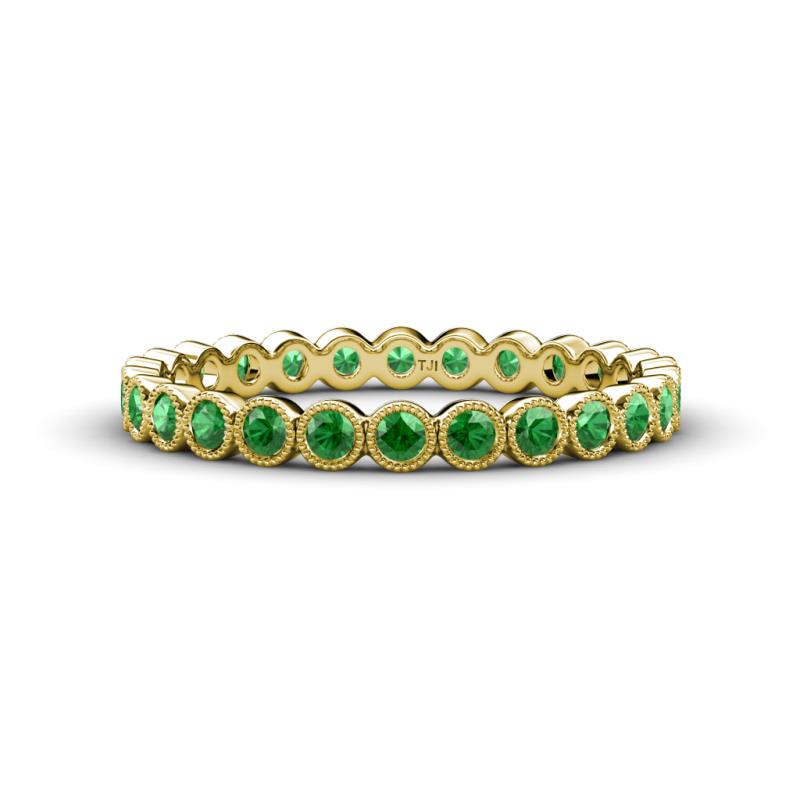 Arria 2.40 mm Green Garnet Eternity Band 
