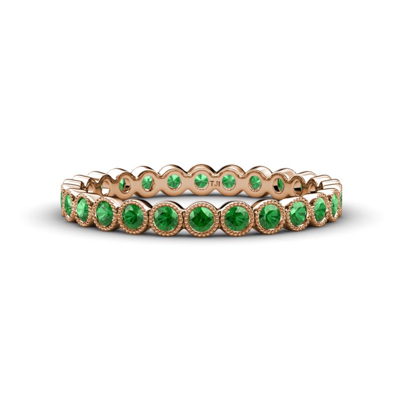 Arria 2.40 mm Green Garnet Eternity Band 