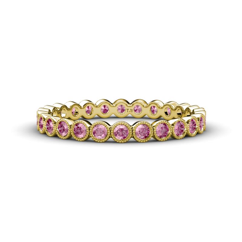 Arria 2.40 mm Pink Tourmaline Eternity Band 