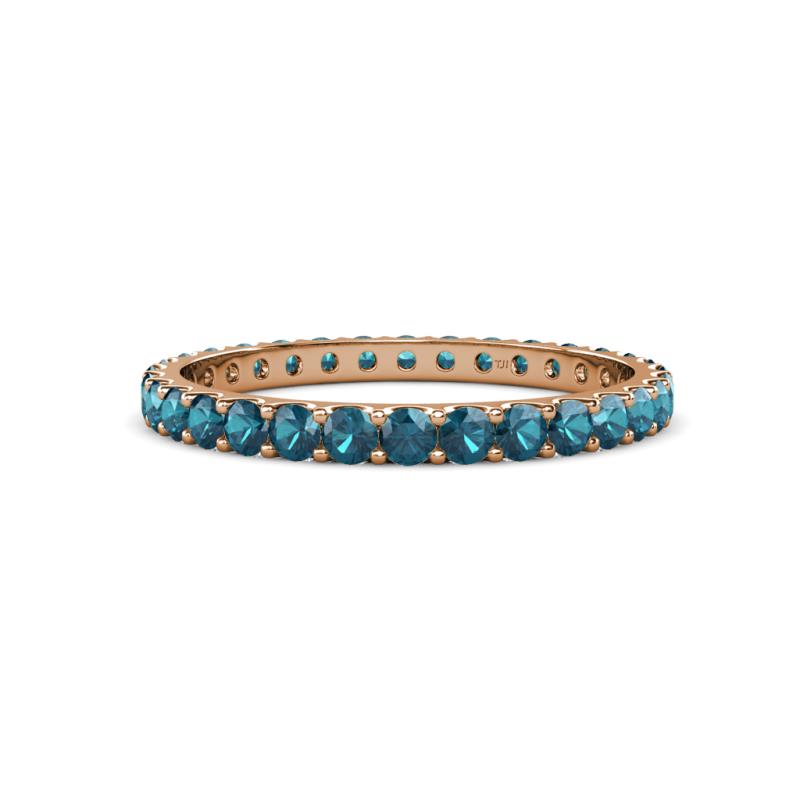 Audrey 2.70 mm London Blue Topaz U Prong Eternity Band 