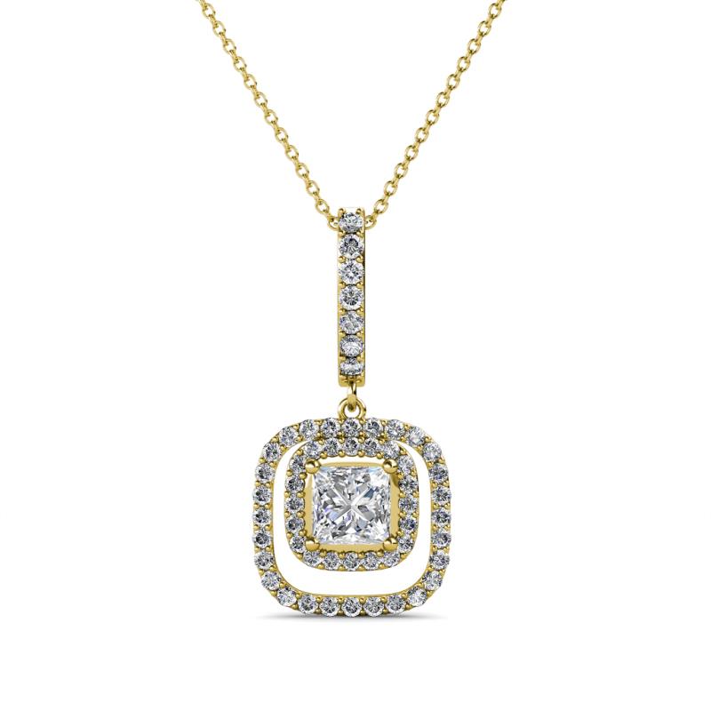 Rosalyn Diamond Halo Pendant 