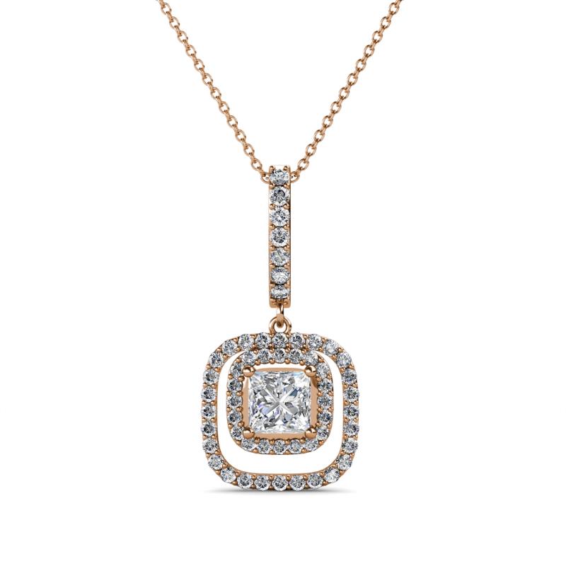 Rosalyn Diamond Halo Pendant 