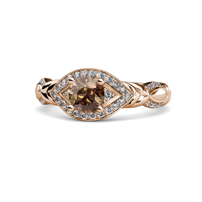 Kalila Signature Smoky Quartz and Diamond Engagement Ring 