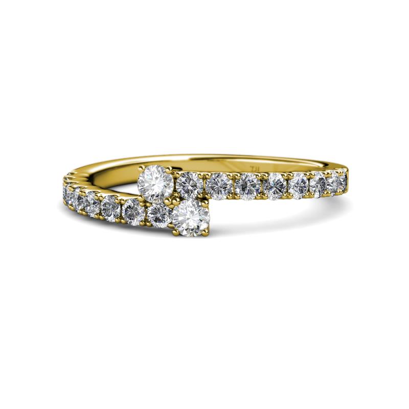 Delise 3.40mm Round Diamond Bypass Ring 