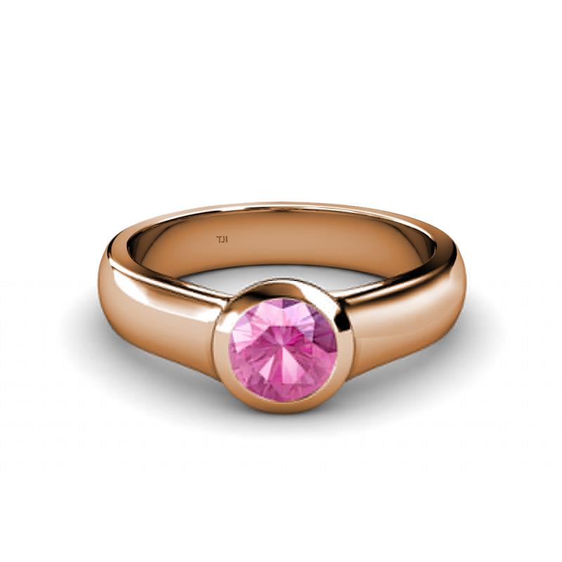 Enola Pink Sapphire Solitaire Engagement Ring 