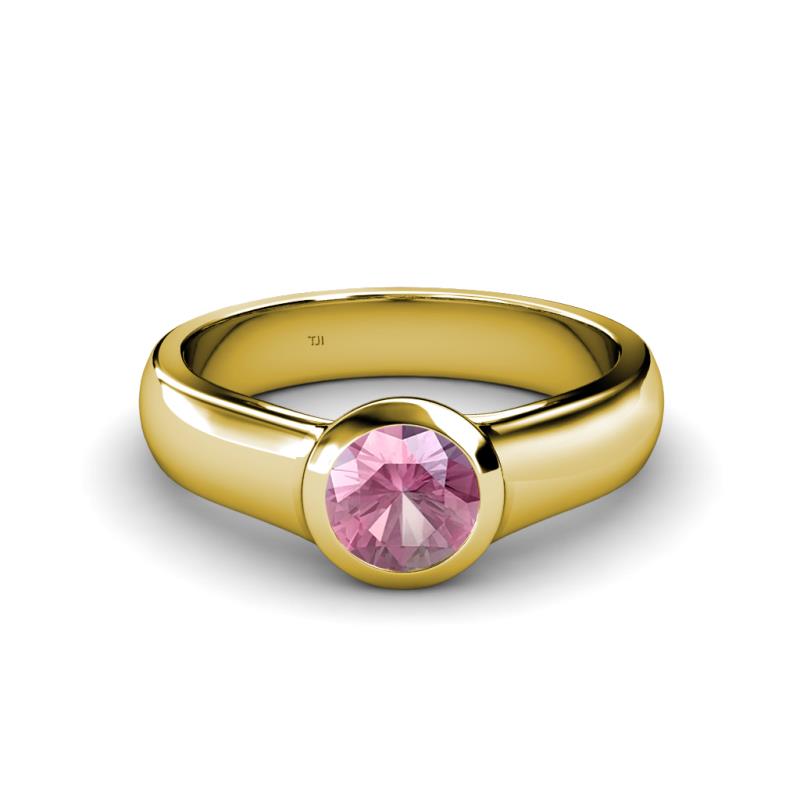 Enola Pink Tourmaline Solitaire Engagement Ring 