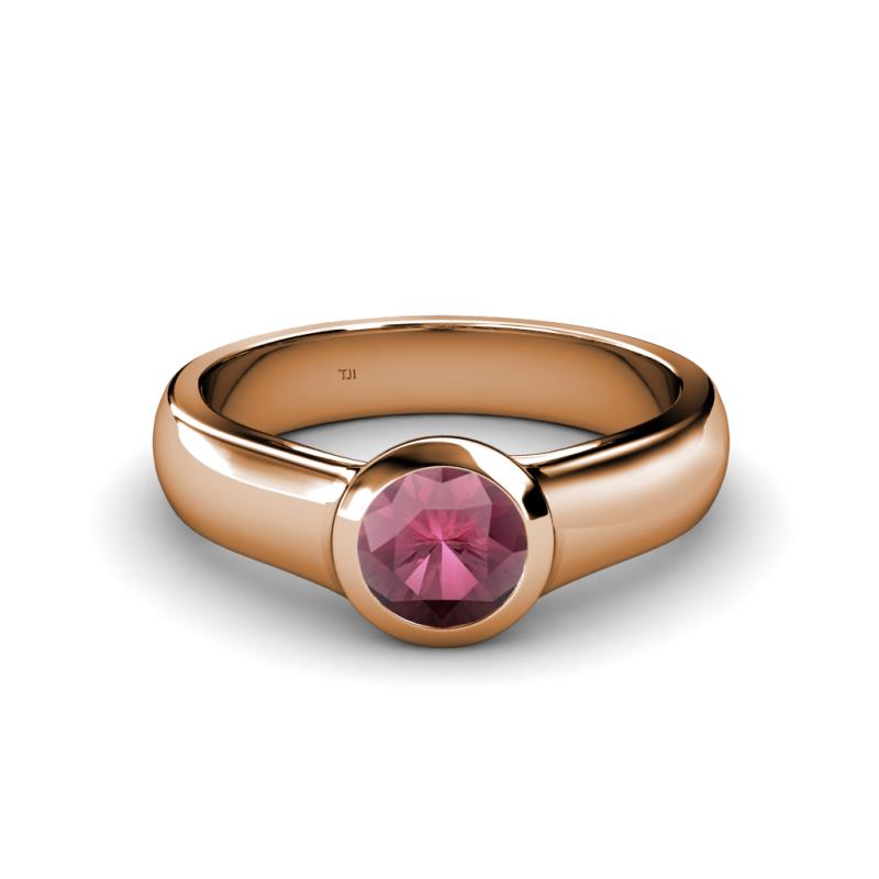 Enola Rhodolite Garnet Solitaire Engagement Ring 