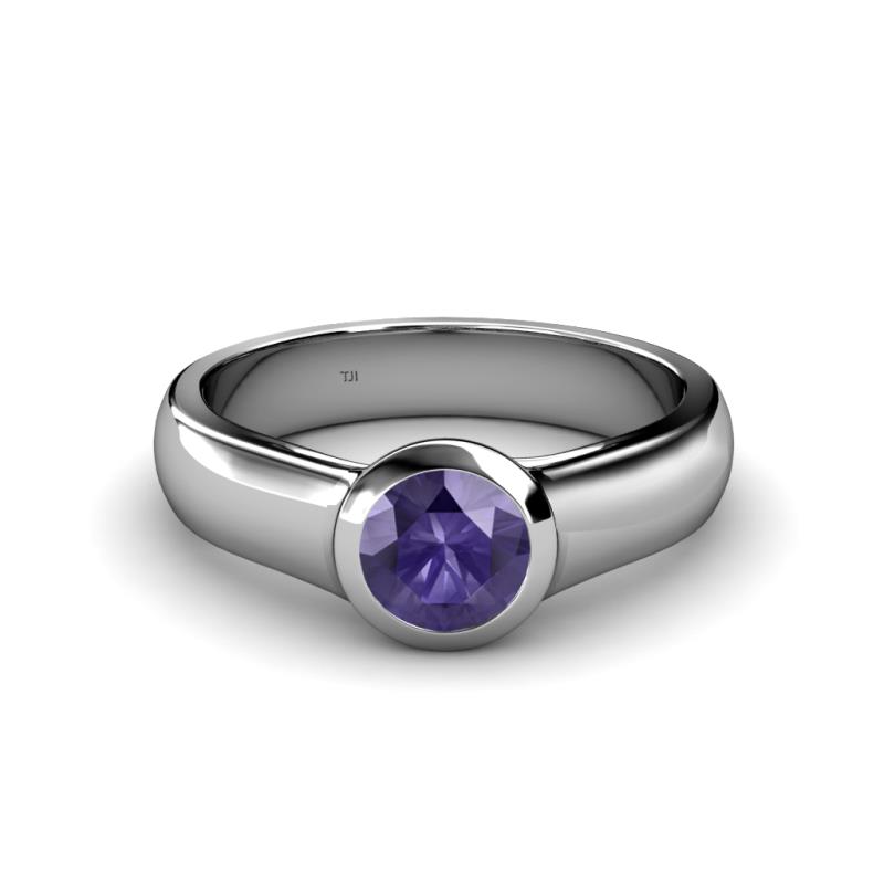 Enola Iolite Solitaire Engagement Ring 