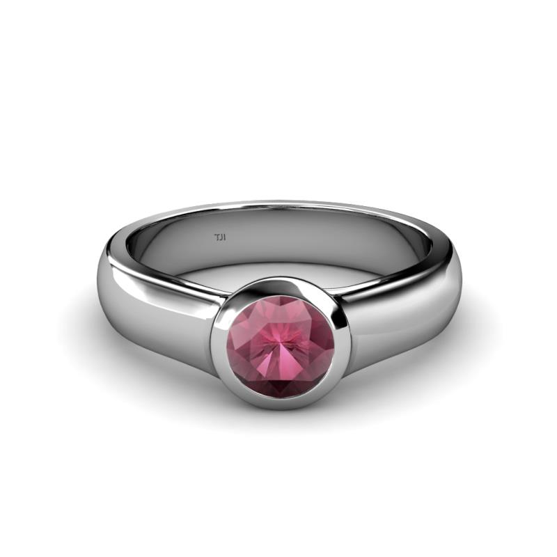 Enola Rhodolite Garnet Solitaire Engagement Ring 