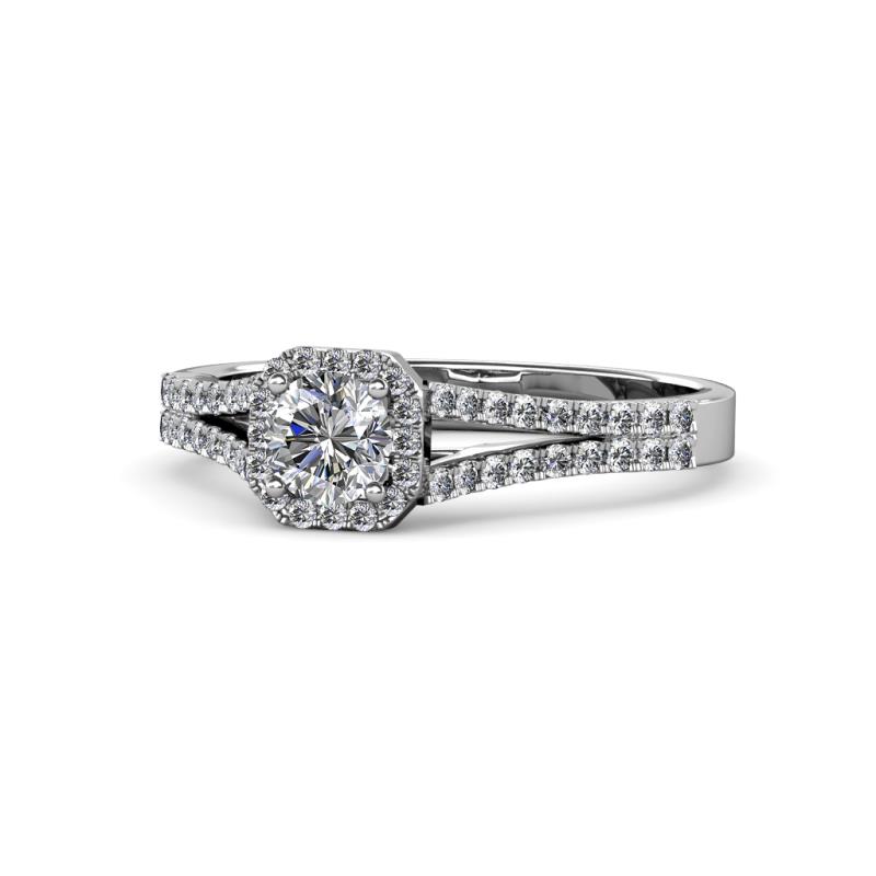 Roial Diamond Halo Engagement Ring 