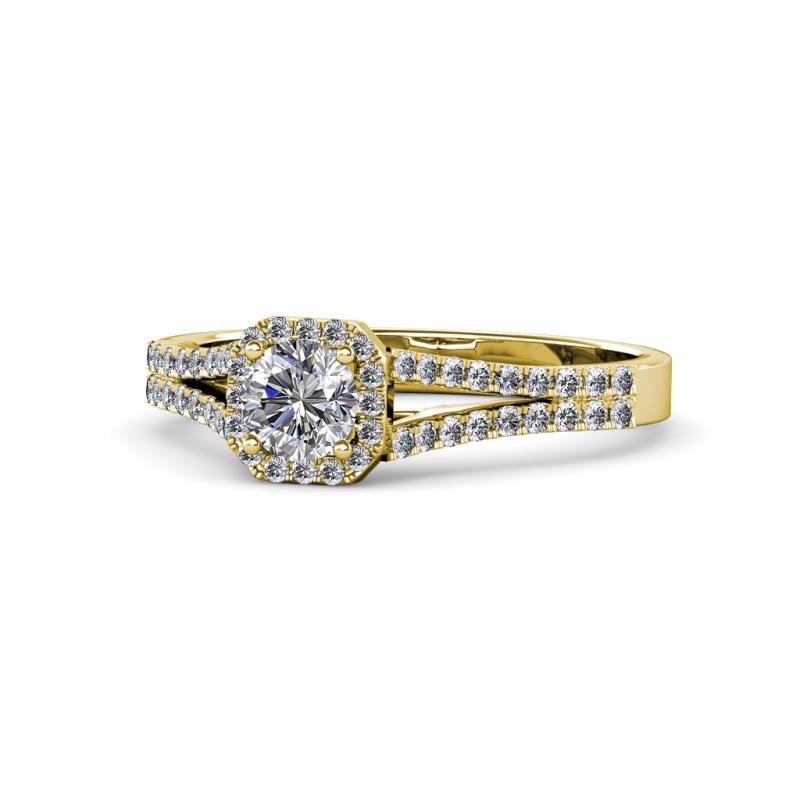 Roial Diamond Halo Engagement Ring 