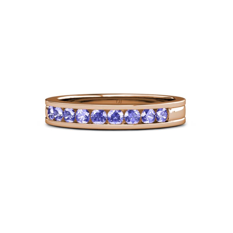 Vanna 2.20 mm Tanzanite 9 Stone Wedding Band 