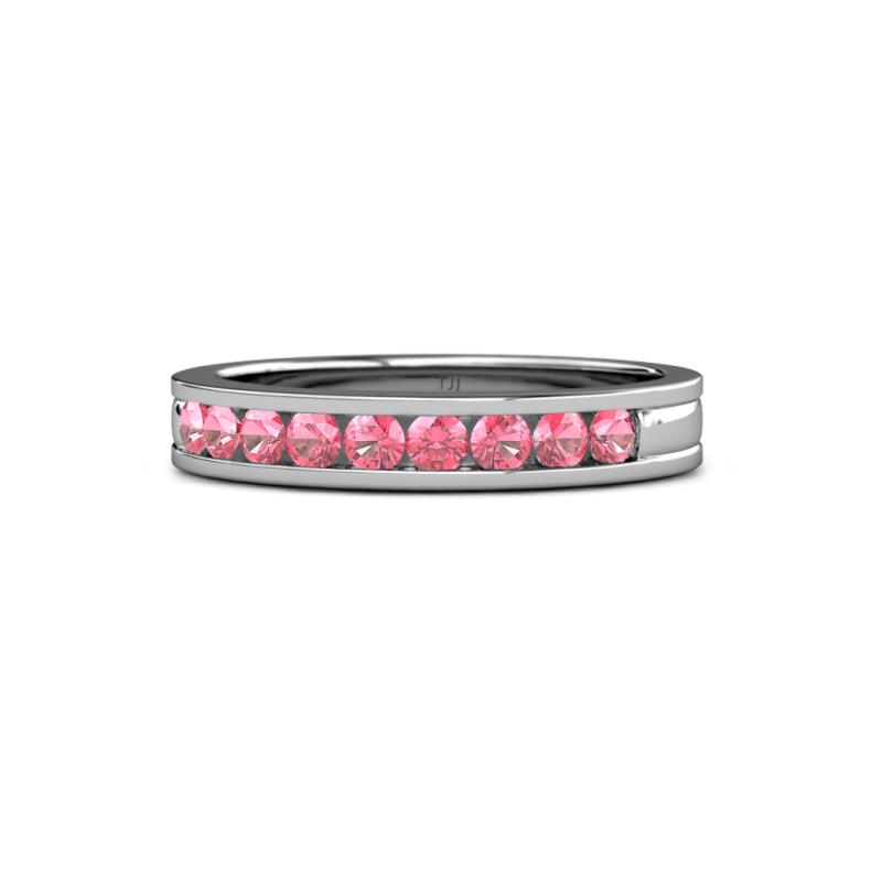 Vanna 2.20 mm Pink Tourmaline 9 Stone Wedding Band 