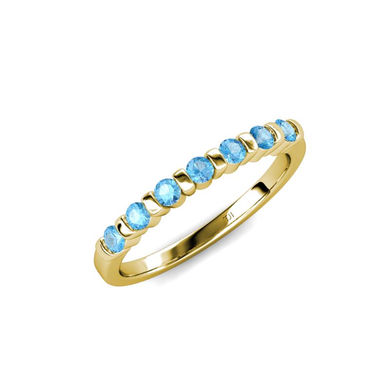 Macie Blue Topaz Wedding Band 