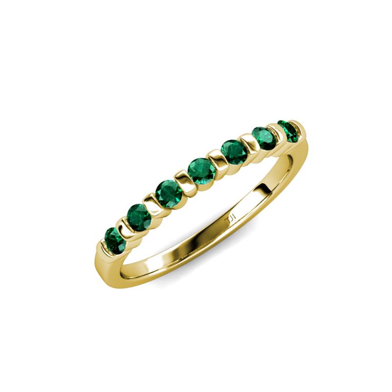 Macie Emerald Wedding Band 
