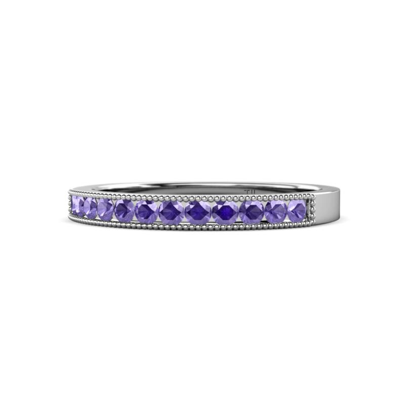 Ronia Iolite 12 Stone Wedding Band 