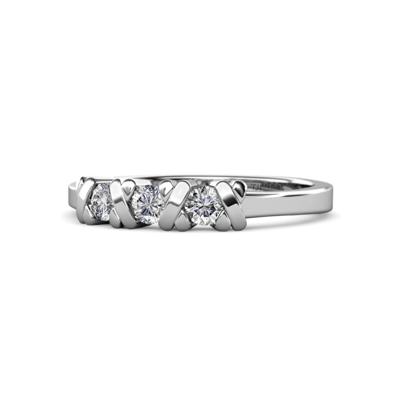 Fiona Diamond Three Stone Engagement Ring 