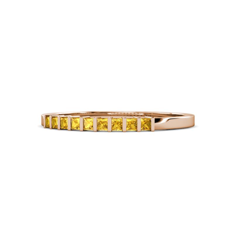 Neria 2.00 mm Citrine 9 Stone Wedding Band 