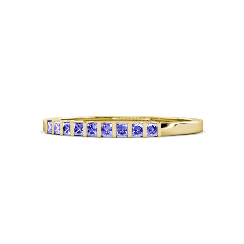 Neria 2.00 mm Tanzanite 9 Stone Wedding Band 