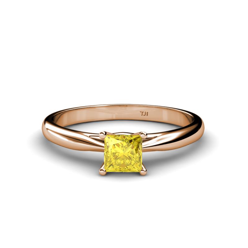Celine Yellow Sapphire Solitaire Ring  