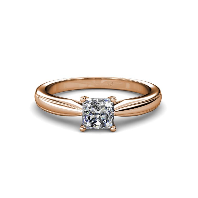 Adsila Princess Cut Diamond Solitaire Engagement Ring 