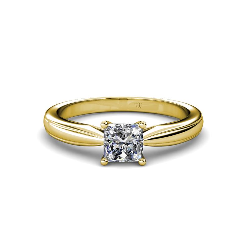Adsila Princess Cut Diamond Solitaire Engagement Ring 