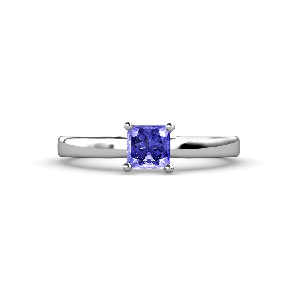 Annora Princess Cut Tanzanite Solitaire Engagement Ring 