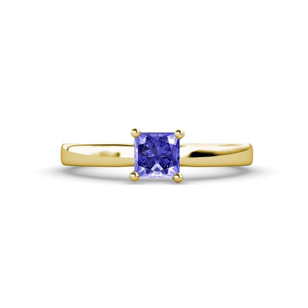 Annora Princess Cut Tanzanite Solitaire Engagement Ring 