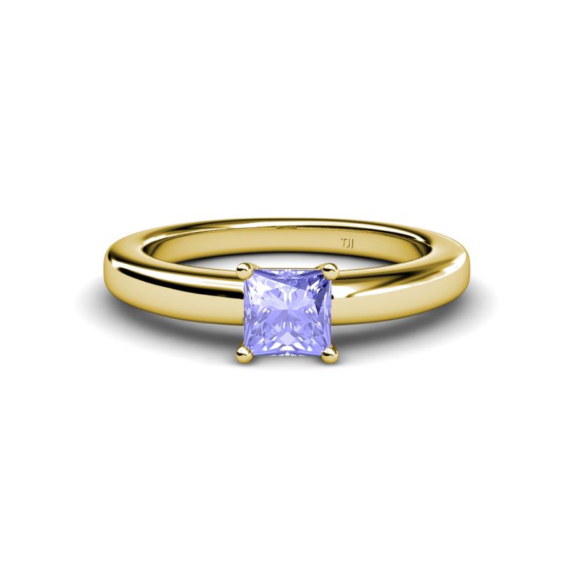 Kyle Princess Cut Tanzanite Solitaire Engagement Ring 